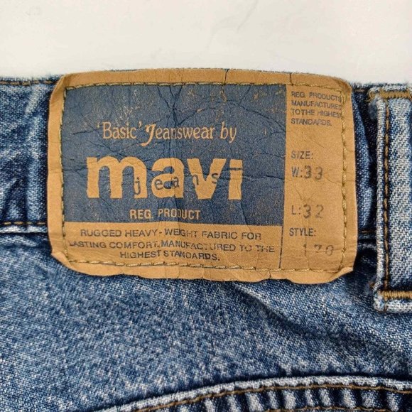 Men's Mavi Relaxed Wide Leg Jeans Size 33 - Picture 10 of 10
